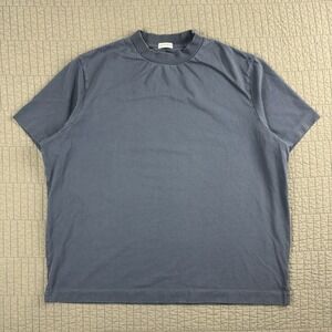 Son of a Tailor T Shirt Men's XL Blue Supima Cotton Boxy Fit Single Stitch